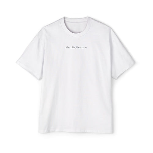 Meat Pie Merchant. - Men's Heavy Oversized Tee