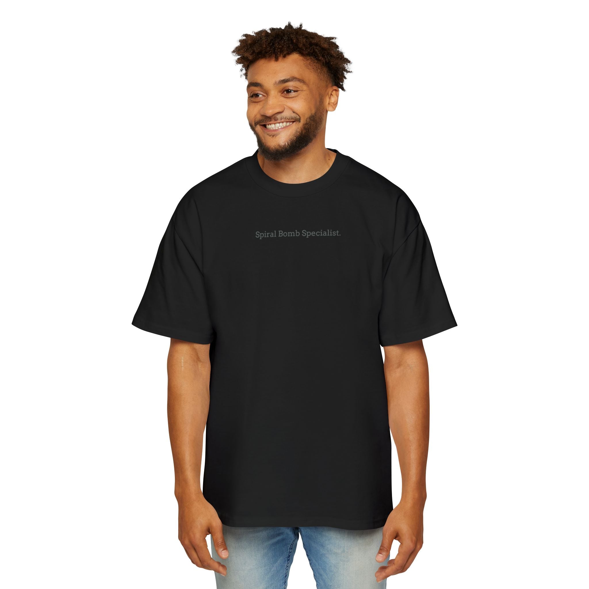Spiral Bomb Specialist. - Men's Heavy Oversized Tee